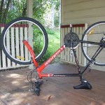 Upside down bike repairs