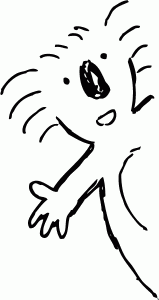 Simple cartoon koala character 3