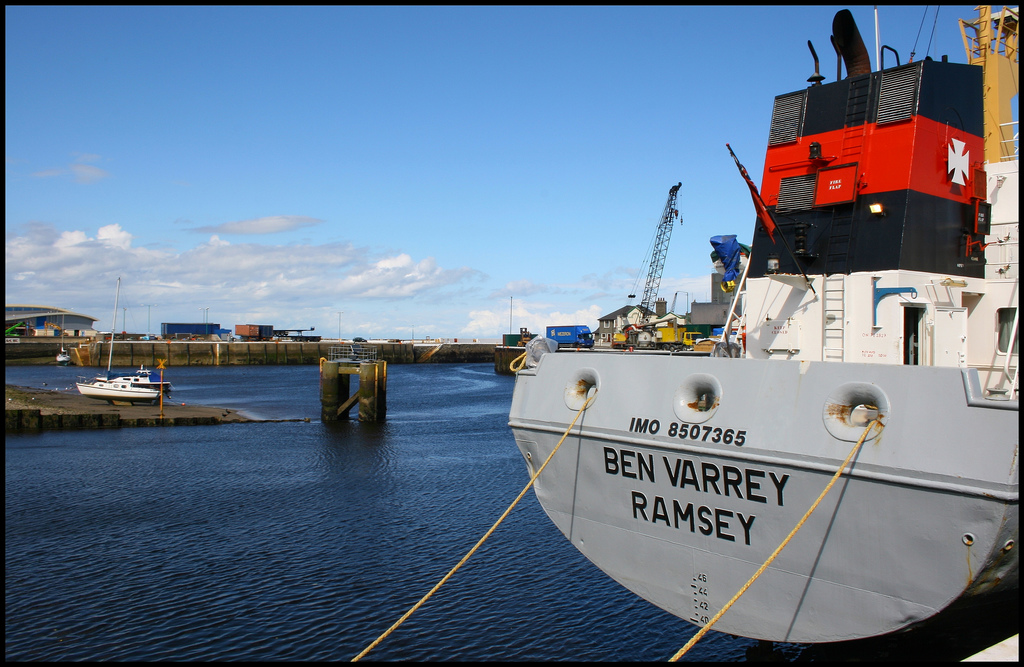 Cargo ship, Ramsey by Tasa_M
