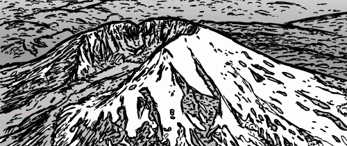 Type III comic: What does the Mount St. Helens volcano have in common with the human industrial system?