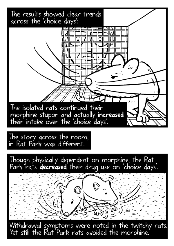 Rat Park comic by Stuart McMillen - page 27 (unfinished - line art only) Rat Park comic by Stuart McMillen - page 27 (unfinished - line art only)