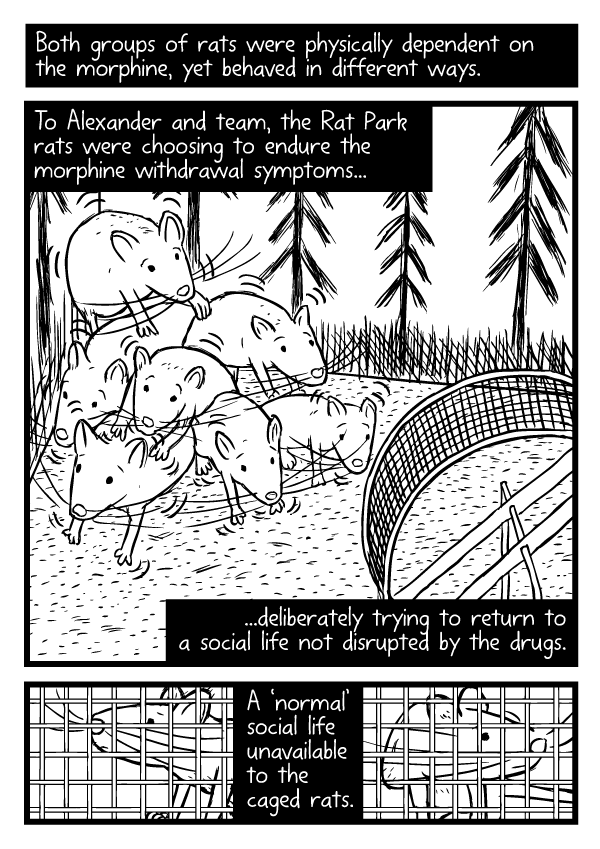 Rat Park comic by Stuart McMillen - page 28 (unfinished - line art only) Rat Park comic by Stuart McMillen - page 28 (unfinished - line art only)