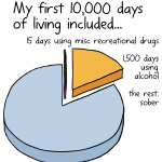 Pie chart of drug use. Breaking the silence about responsible drug use.