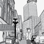 Cartoon Bruce Alexander from Rat Park