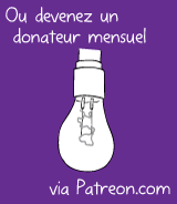 Ou devenez un donateur mensuel via Patreon.com