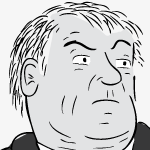 Cartoon climate denier