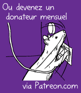 Ou devenez un donateur mensuel via Patreon.com
