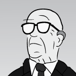 Cartoon Buckminster Fuller