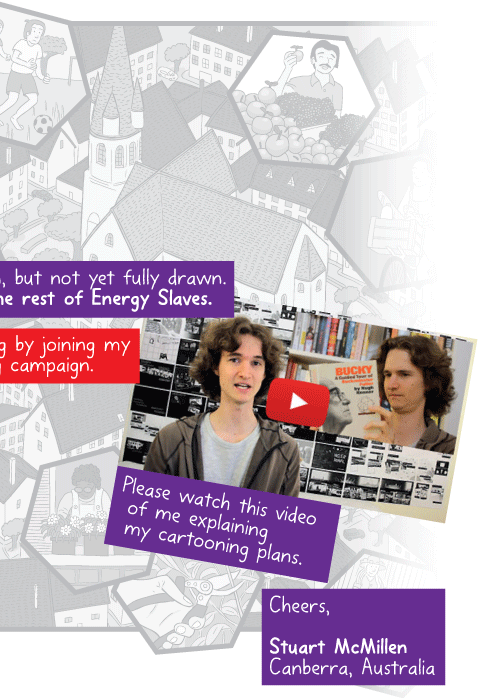 Watch videos about Stuart McMillen's crowdfunding